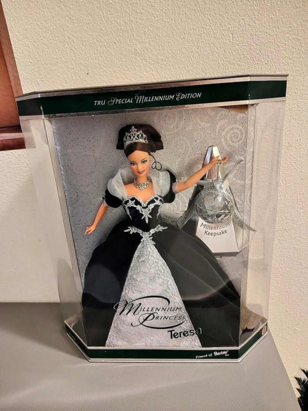 Barbie Millennium Princess Teresa Doll in Black & Silver Like New